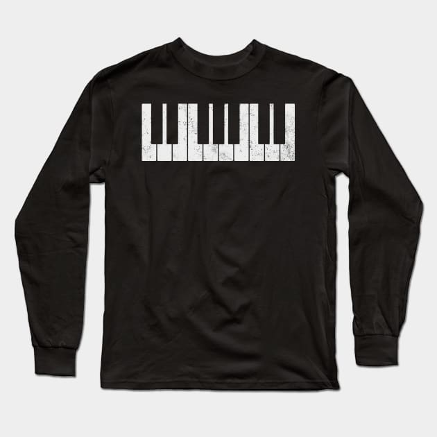 Piano Pianist Keyboard Long Sleeve T-Shirt by KAWAIITEE